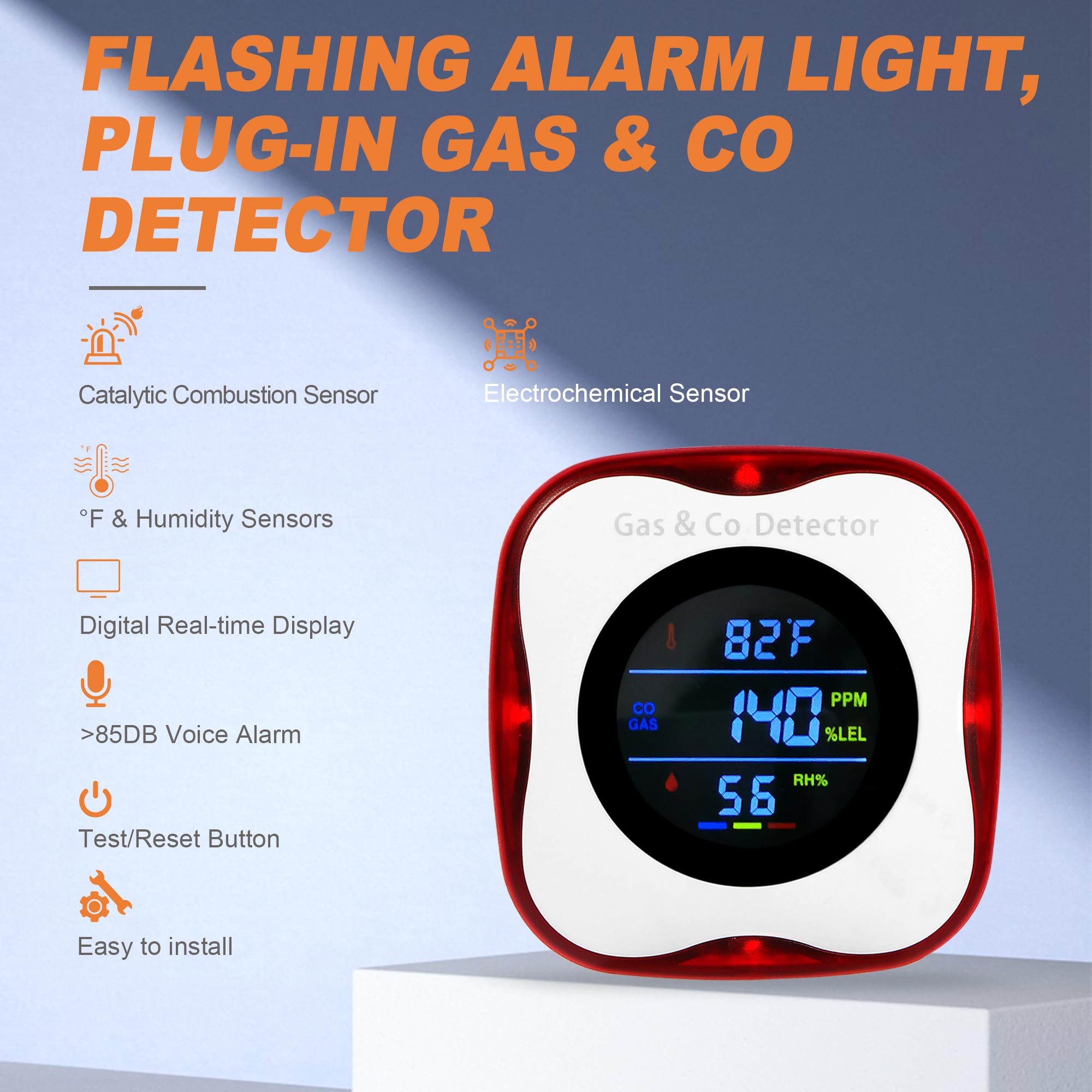 Combination Gas & Carbon Monox - đánh giá và giá Co Detector Plug