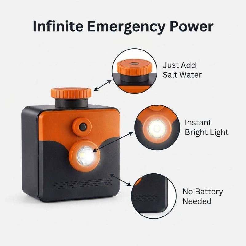 Saltwater Lamp Salt Water Powe - đánh giá và giá Power Outage Light